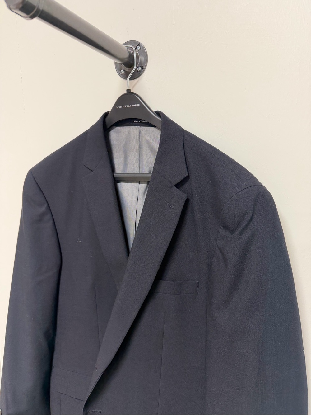 Pronto Uomo Men’s Navy Wool Blend Blazer Sport Coat 50 Long 50L